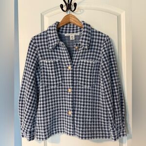 Blue Checkered Women's Jacket